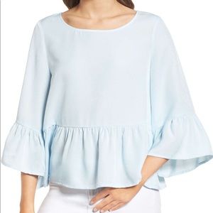 Ruffle Sleeve Blouse